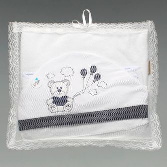 Toalha Maxi Dupla Com Capuz -Elefante Marinho