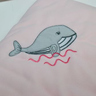 Manta Soft 108 x 78 cm-Fundo do Mar - Azul