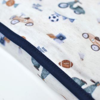 Toalha com Capuz Baby  86cm x 62cm -Fundo do Mar