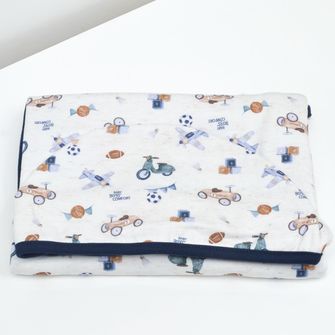 Toalha com Capuz Baby  86cm x 62cm -Boys Marinho