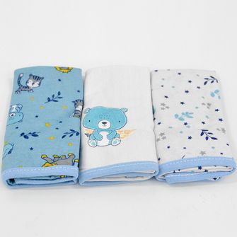 Kit Paninho de Boca com 3 unidades-Safari Azul