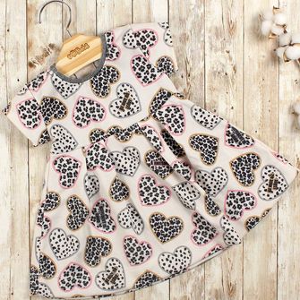 Vestido Com Casaco Corações - 1150004