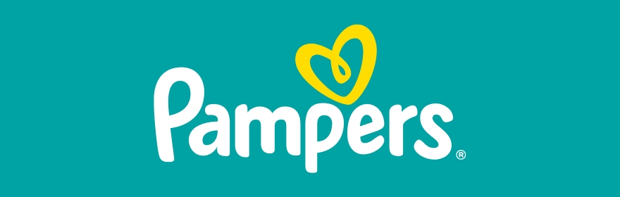 Banner com logo Pampers