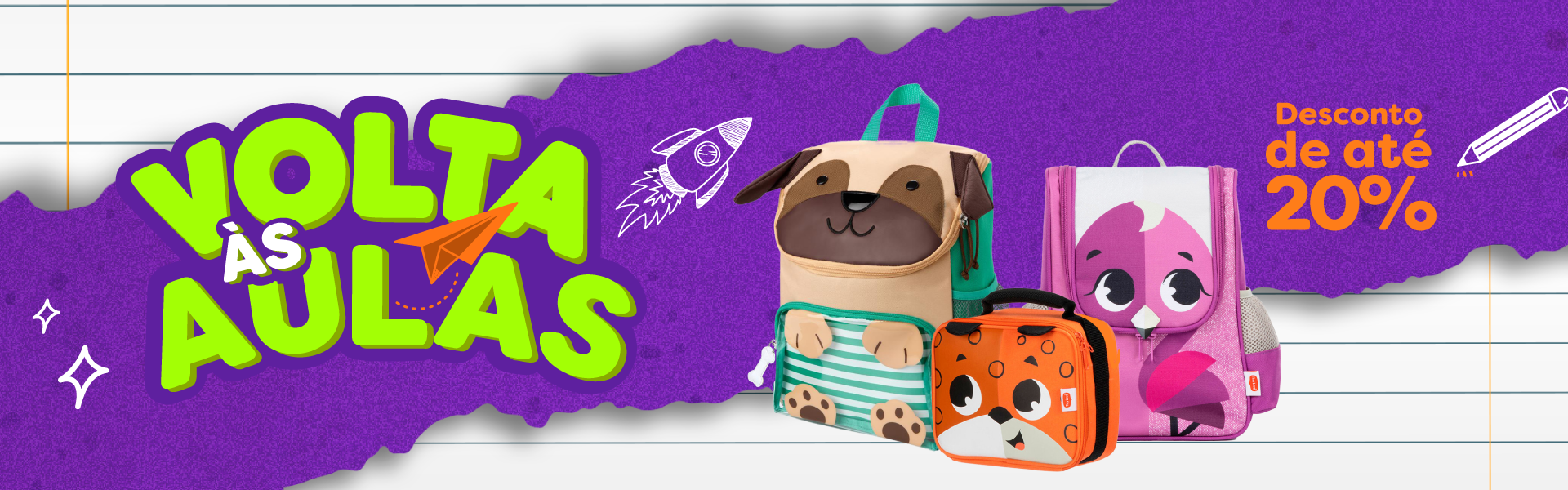 Banner Volta as aulas